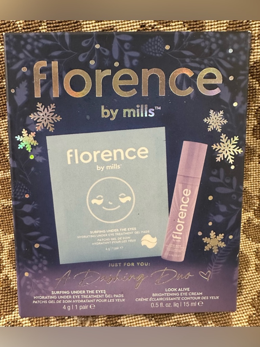 New Florence by Mills ‘A Dashing Duo’~Under Eye Gel Pads & Brightening Eye Cream